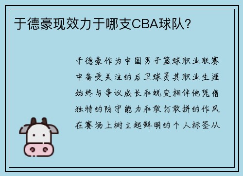 于德豪现效力于哪支CBA球队？